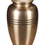 Klassische Kupfer-Urne in Bronze-Finish