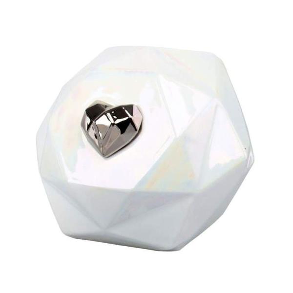 Keramische Urne für Asche – Diamant-Perlmutt 