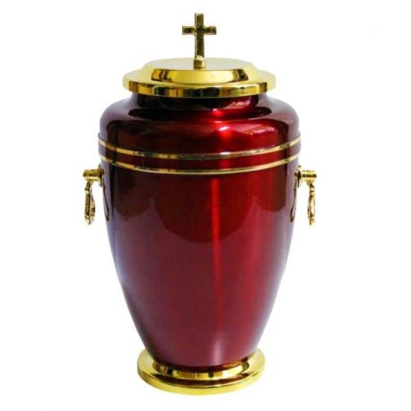 Metallurne Rubinrot-Gold 