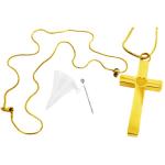 Gedenkschmuck / Urnenkette – Reliquiar für Asche „Goldenes Kreuz“